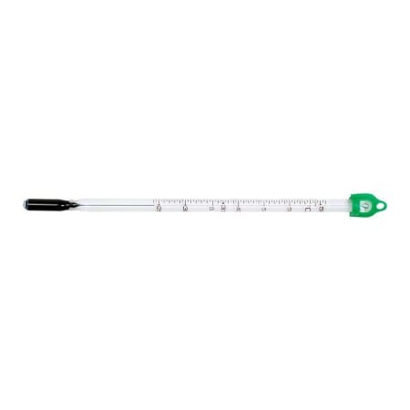 Bel-Art H-B Enviro-Safe Dry Block/Incubator Liquid-In-Glass Thermometer, 24 to 57C, 35mm Immersion 605100000